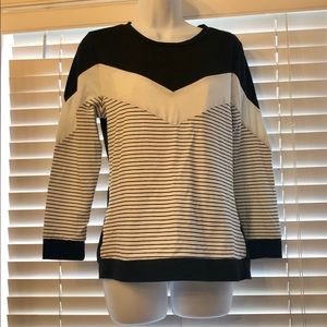 3/$12 Black and White Long Sleeve Top